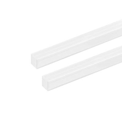 Harfington Uxcell 6mm × 6mm × 20" ABS Plastic Square Bar Rod for Architectural Model Making 2pcs