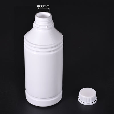 Harfington Uxcell Plastic Lab Chemical Reagent Bottle 1000ml/ 34oz Wide Mouth Sample Sealing Liquid Storage Container 2pcs