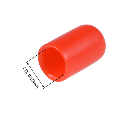 Harfington Uxcell Rubber End Caps Vinyl Round Tube Bolt Cap Cover Thread Protectors