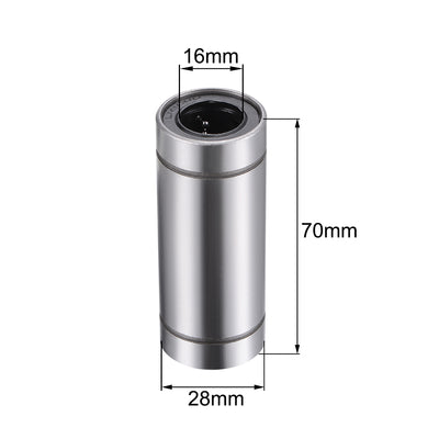 Harfington Uxcell Linear Motion Ball Bearings Extra Long for CNC 3D Printer