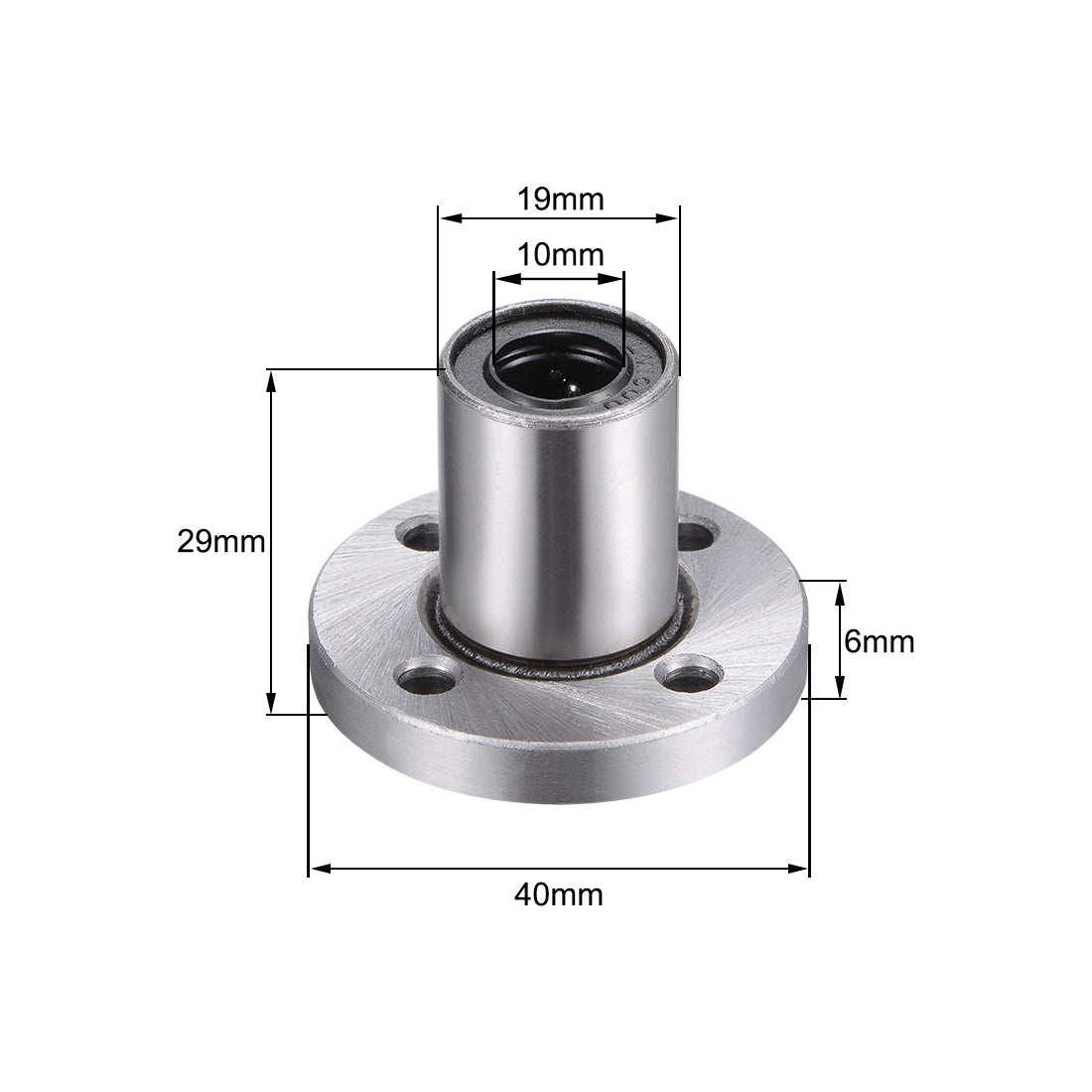 uxcell Uxcell Linear Motion Ball Bearings Round Flange