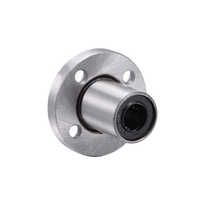 Harfington Uxcell Linear Motion Ball Bearings Round Flange