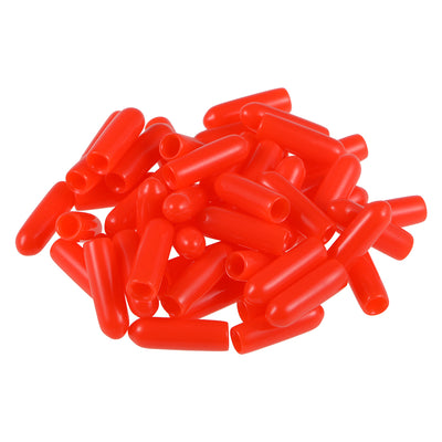 Harfington Uxcell Rubber End Caps Vinyl Round Tube Bolt Cap Cover Thread Protectors