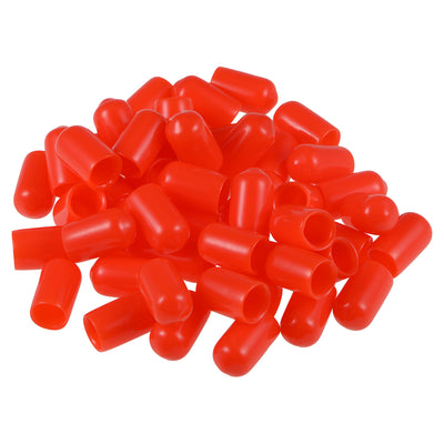 Harfington Uxcell Rubber End Caps Vinyl Round Tube Bolt Cap Cover Thread Protectors