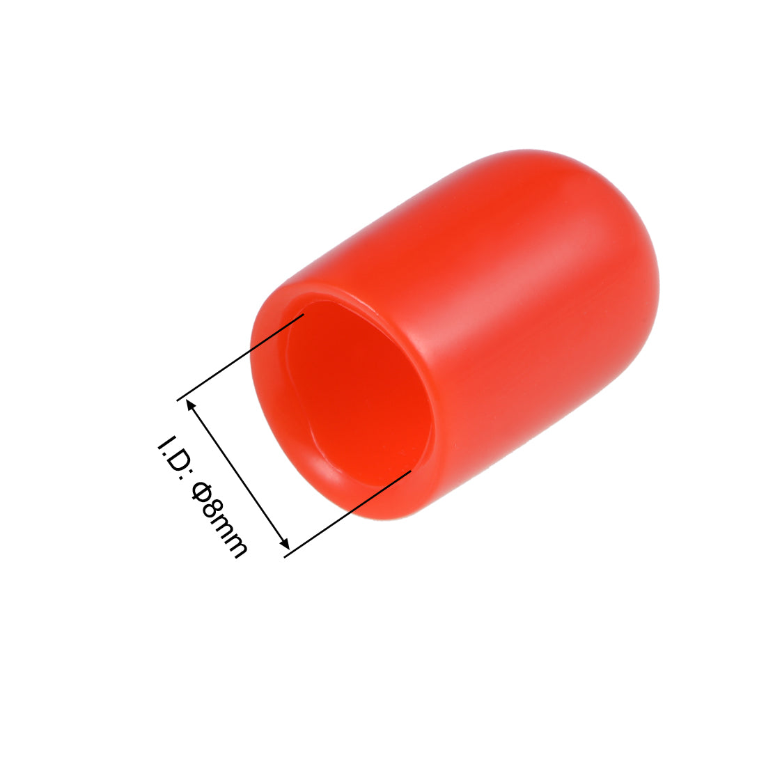 uxcell Uxcell Rubber End Caps Vinyl Round Tube Bolt Cap Cover Thread Protectors