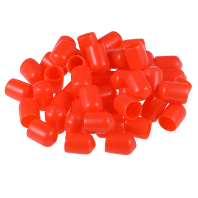 Harfington Uxcell Rubber End Caps Vinyl Round Tube Bolt Cap Cover Thread Protectors