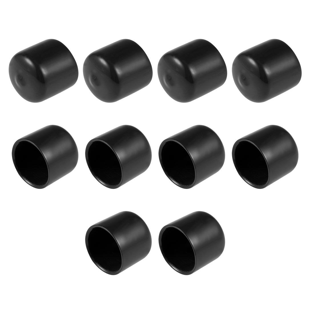 uxcell Uxcell Rubber End Caps Vinyl Round Bolt Cap Cover Screw Thread Protectors