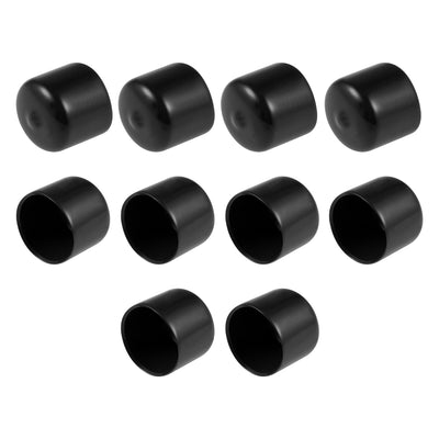 Harfington Uxcell Rubber End Caps Vinyl Round Bolt Cap Cover Screw Thread Protectors