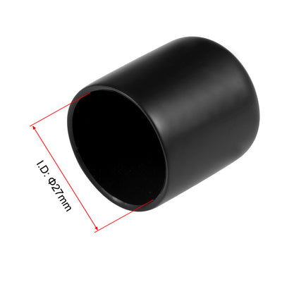 Harfington Uxcell Rubber End Caps Vinyl Round Bolt Cap Cover Screw Thread Protectors