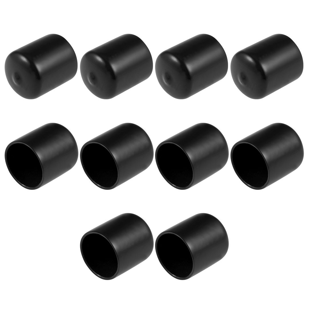 uxcell Uxcell Rubber End Caps Vinyl Round Bolt Cap Cover Screw Thread Protectors