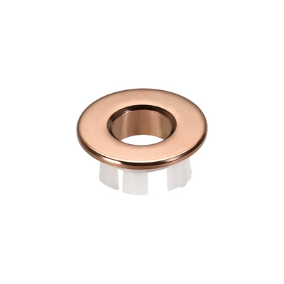 Harfington Uxcell Sink Basin Trim Overflow Cover Copper Insert in Hole Round Caps