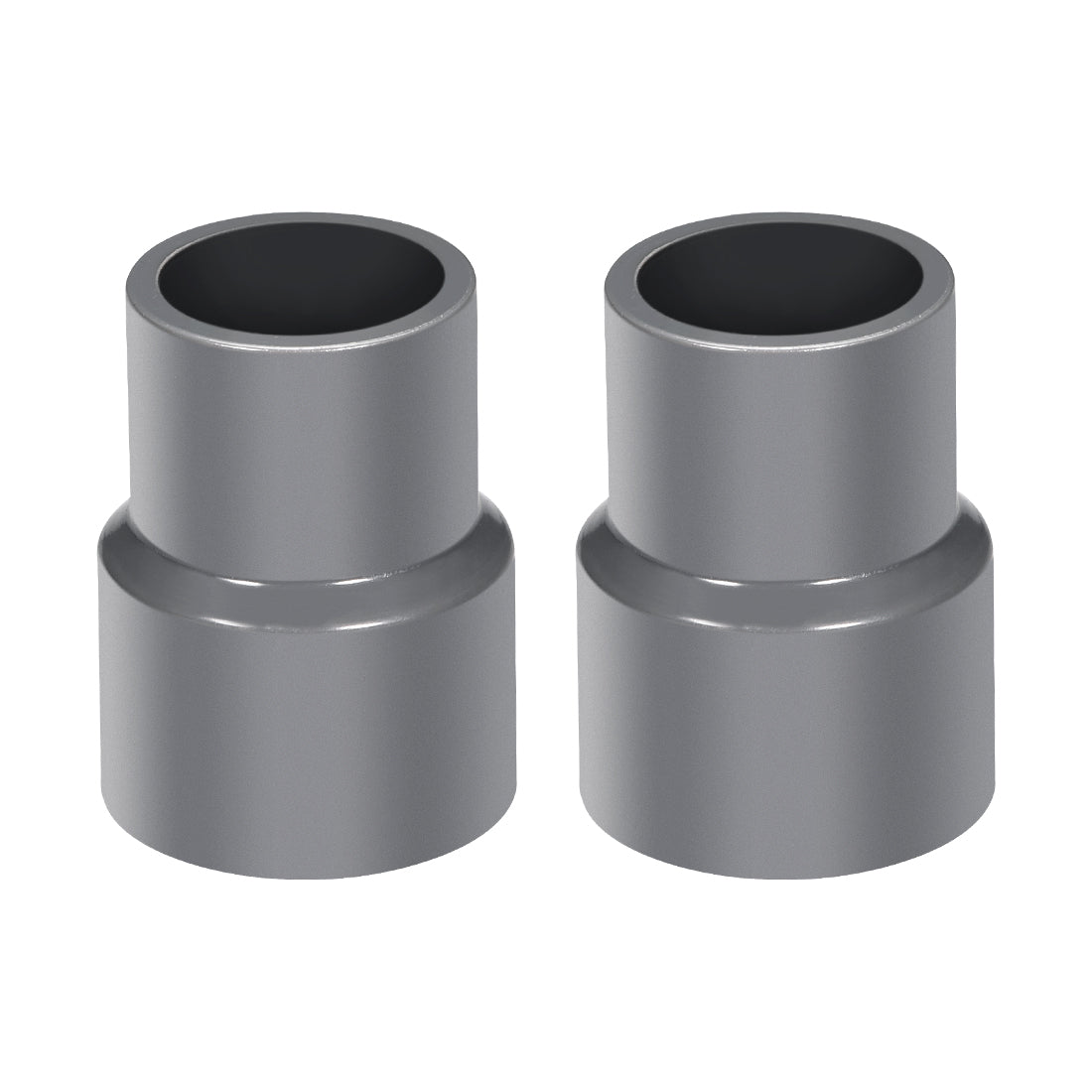 uxcell Uxcell 25mm x 20mm PVC Reducing Coupling Hub by Hub, DWV Pipe Fitting, Gray 2Pcs