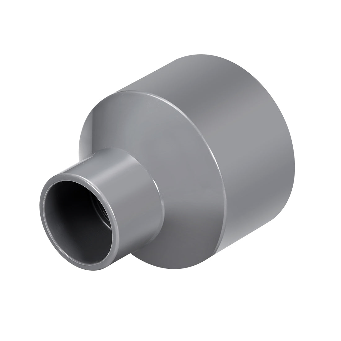 uxcell Uxcell 63mm x 32mm PVC Reducing Coupling Hub by Hub, DWV Pipe Fitting, Gray 2Pcs