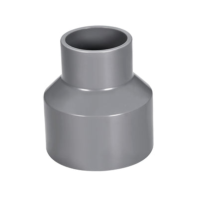 uxcell Uxcell PVC Reduzierkupplung DWV Rohrverschraubungen Verbindungsstück 63 mm x 40 mm Grau