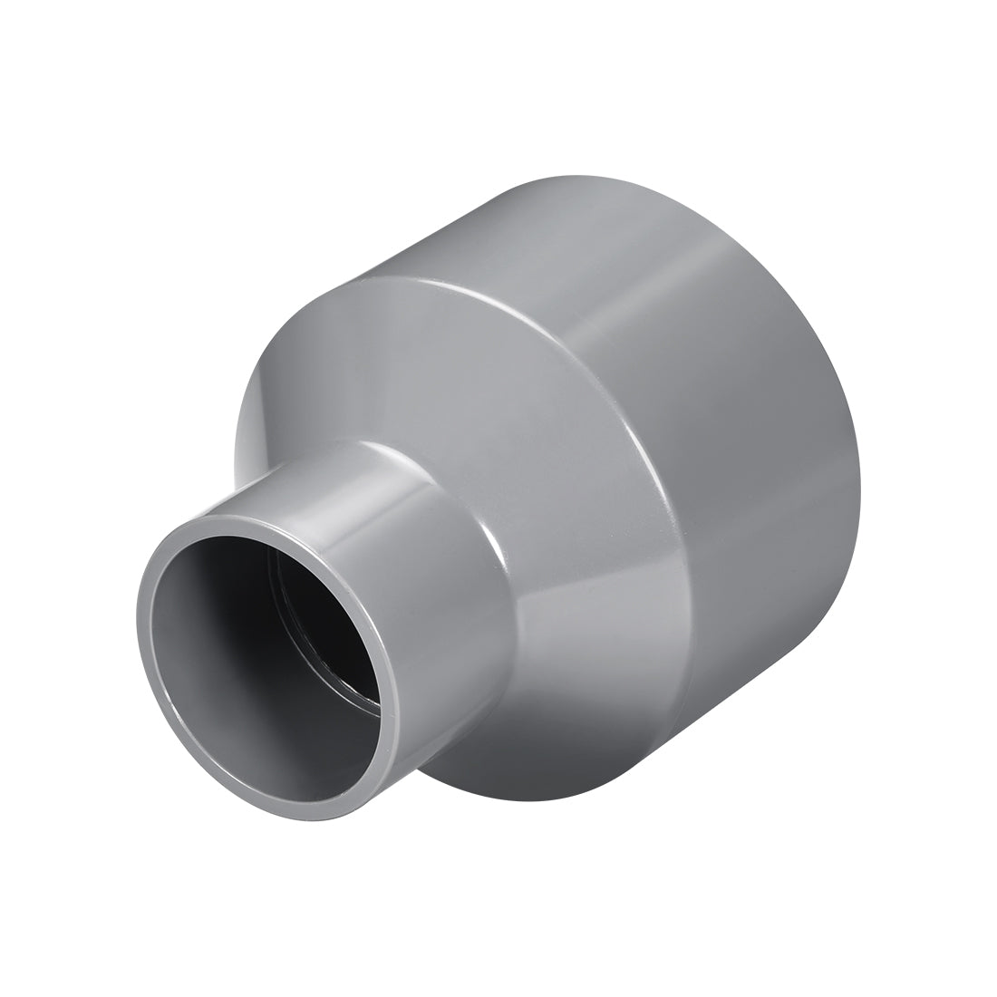 uxcell Uxcell 75mm x 40mm PVC Reducing Coupling Hub by Hub, DWV Pipe Fittings Gray