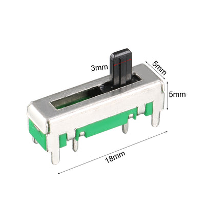 Harfington Uxcell 5pcs Fader Variable Resistors Mixer 18mm Straight Slide Potentiometer B102  B1K Ohm Linear Single Potentiometers For Dimming Tuning