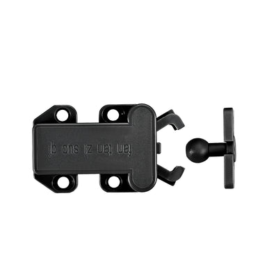 Harfington Uxcell Push Open Latch Rebound Self-Locking Door Touch Catch Lock for Cabinet Cupboard Drawer Black 2pcs