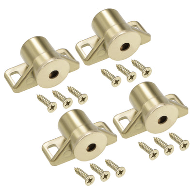 Harfington Uxcell Cabinet Door Magnetic Latch Catch Zinc Alloy with Screws Gold Tone 4pcs