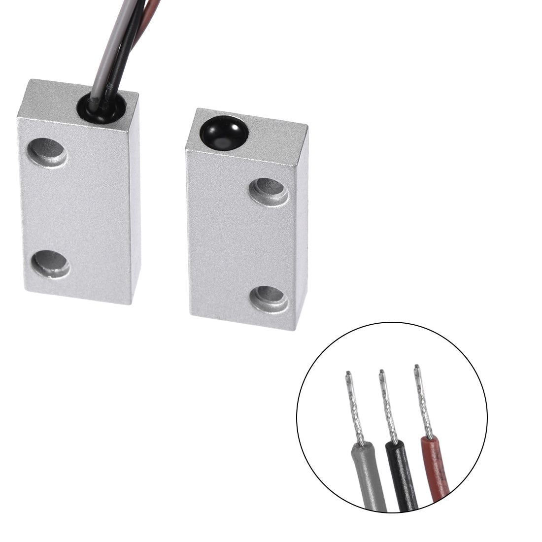 uxcell Uxcell MC-51 NC/NO Rolling Gate Door Contact Magnetic Reed Switch 2Set