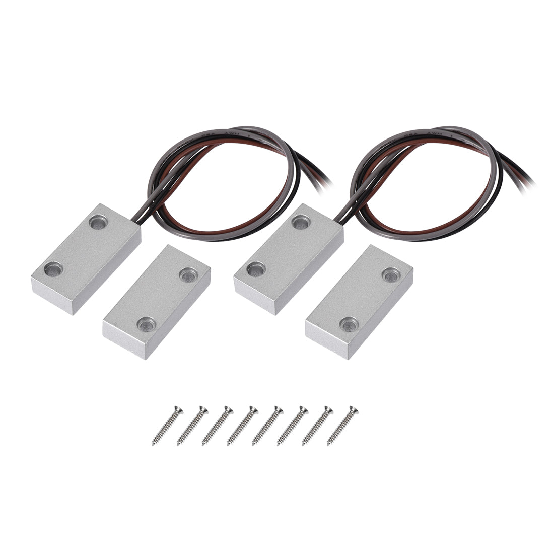 uxcell Uxcell MC-51 NC/NO Rolling Gate Door Contact Magnetic Reed Switch 2Set