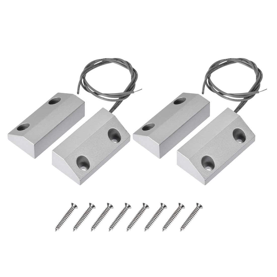 uxcell Uxcell MC-56 NC Rolling Gate Door Contact Magnetic Reed Switch 2Set