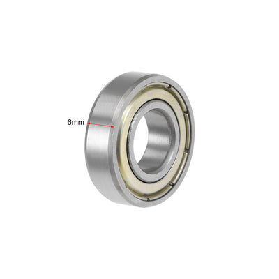 Harfington Uxcell Deep Groove Ball Bearings Thin Section Double Shield Chrome Steel