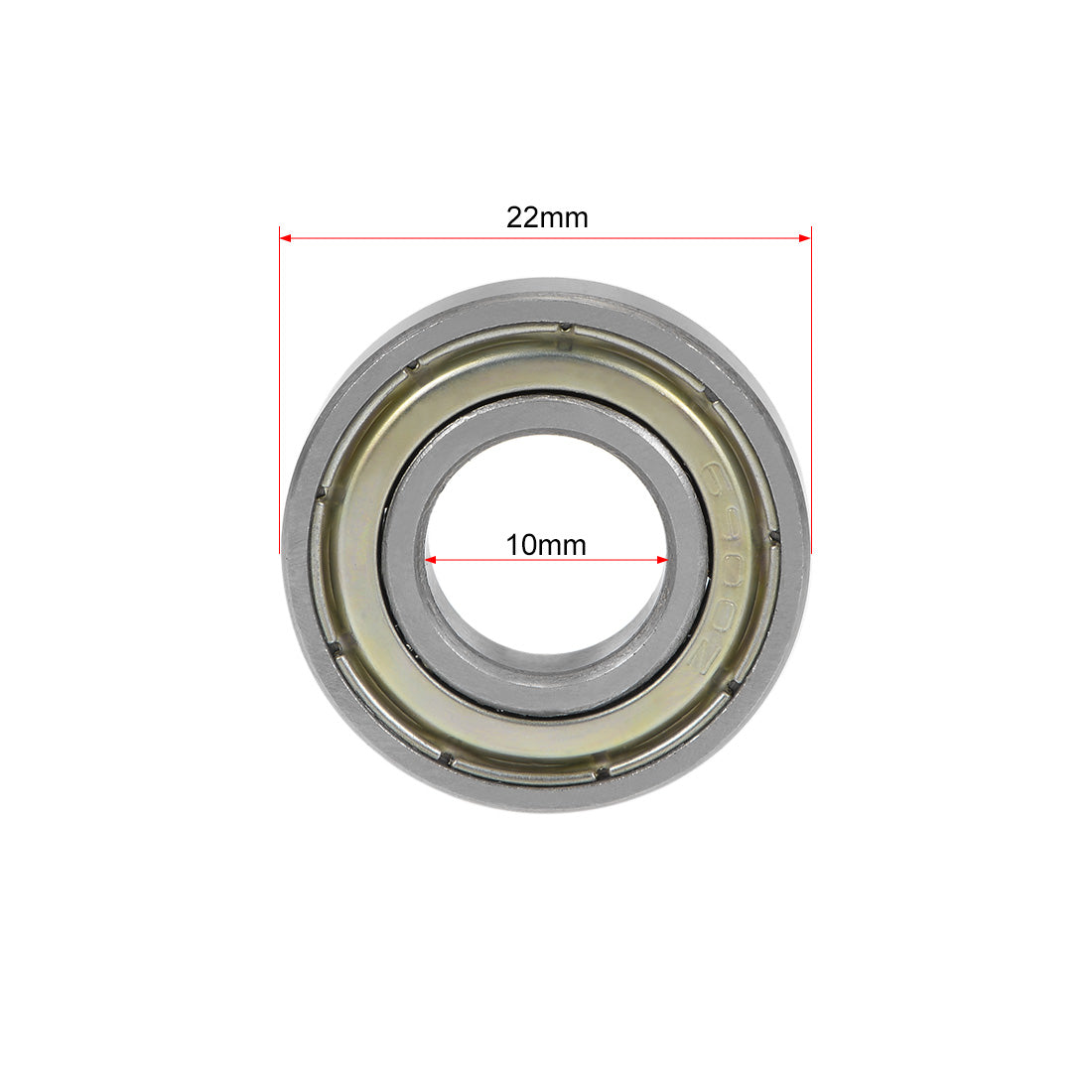 uxcell Uxcell Deep Groove Ball Bearings Metric Double Shield Chrome Steel ABEC1 Z1