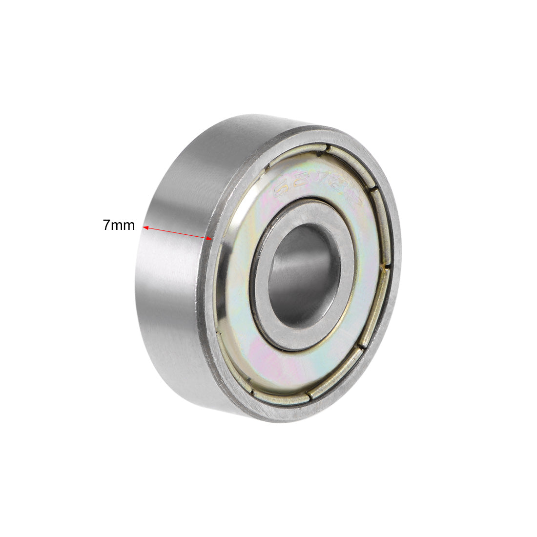 uxcell Uxcell Deep Groove Ball Bearing Metric Double Shielded Chrome Steel ABEC1 Z1 Level