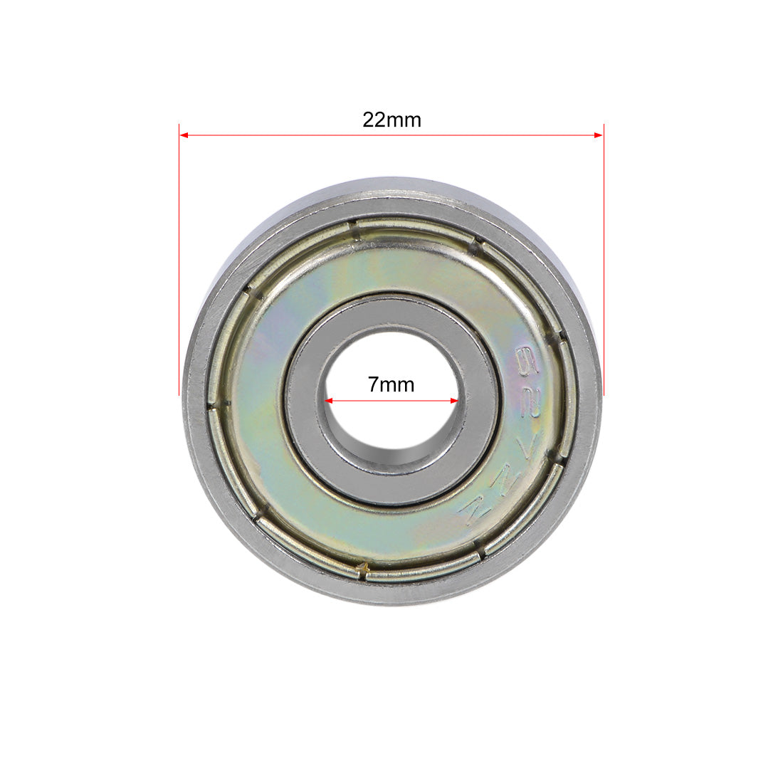 uxcell Uxcell Deep Groove Ball Bearing Metric Double Shielded Chrome Steel ABEC1 Z1 Level