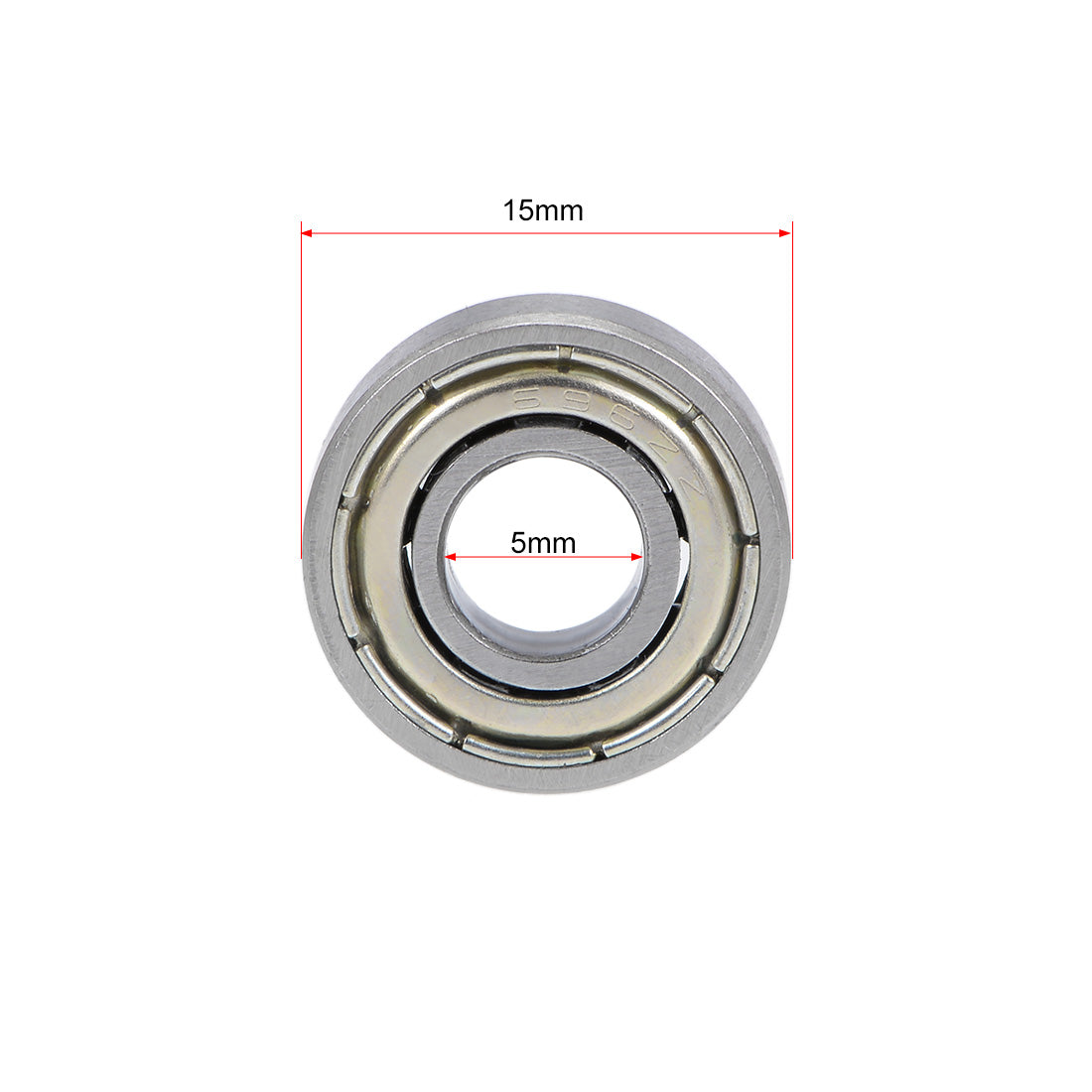 uxcell Uxcell Deep Groove Ball Bearings Metric Double Shielded Chrome Steel ABEC1 Z1