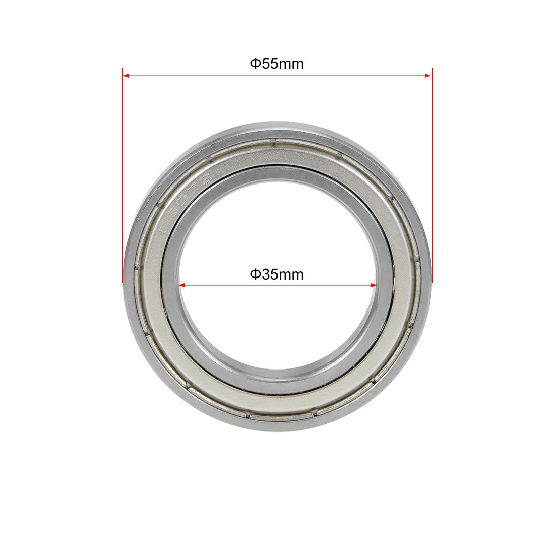 uxcell Uxcell Deep Groove Ball Bearings Thin Section Single Shielded Chrome Steel