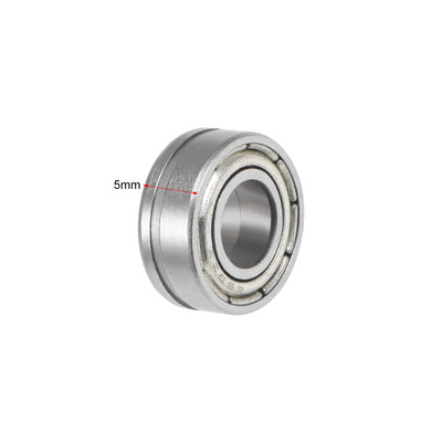 Harfington Uxcell Deep Groove Ball Bearings Metric Double Shielded Chrome Steel ABEC1 Z1