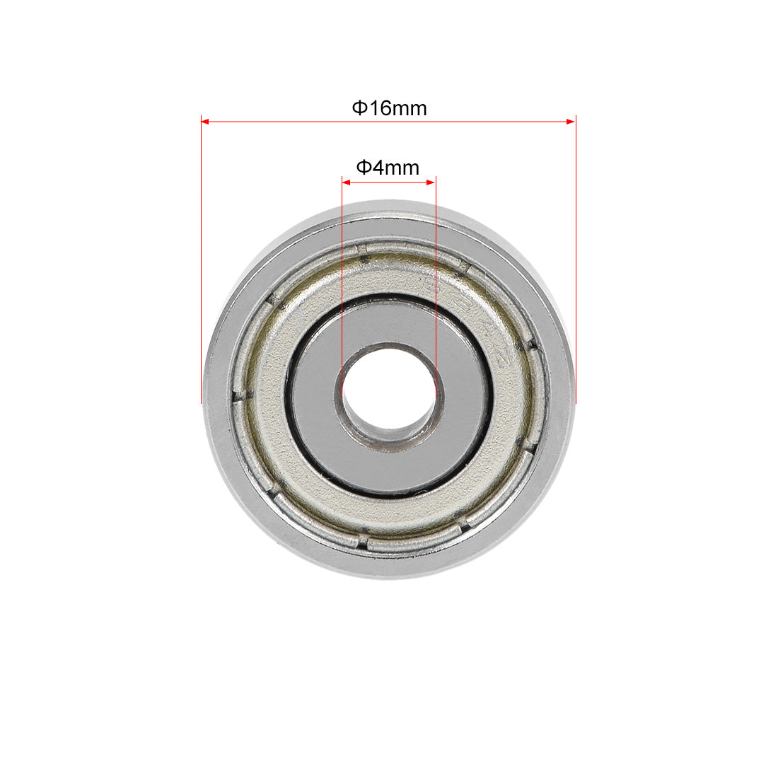 uxcell Uxcell Deep Groove Ball Bearings Metric Double Shielded Chrome Steel ABEC1 Z1