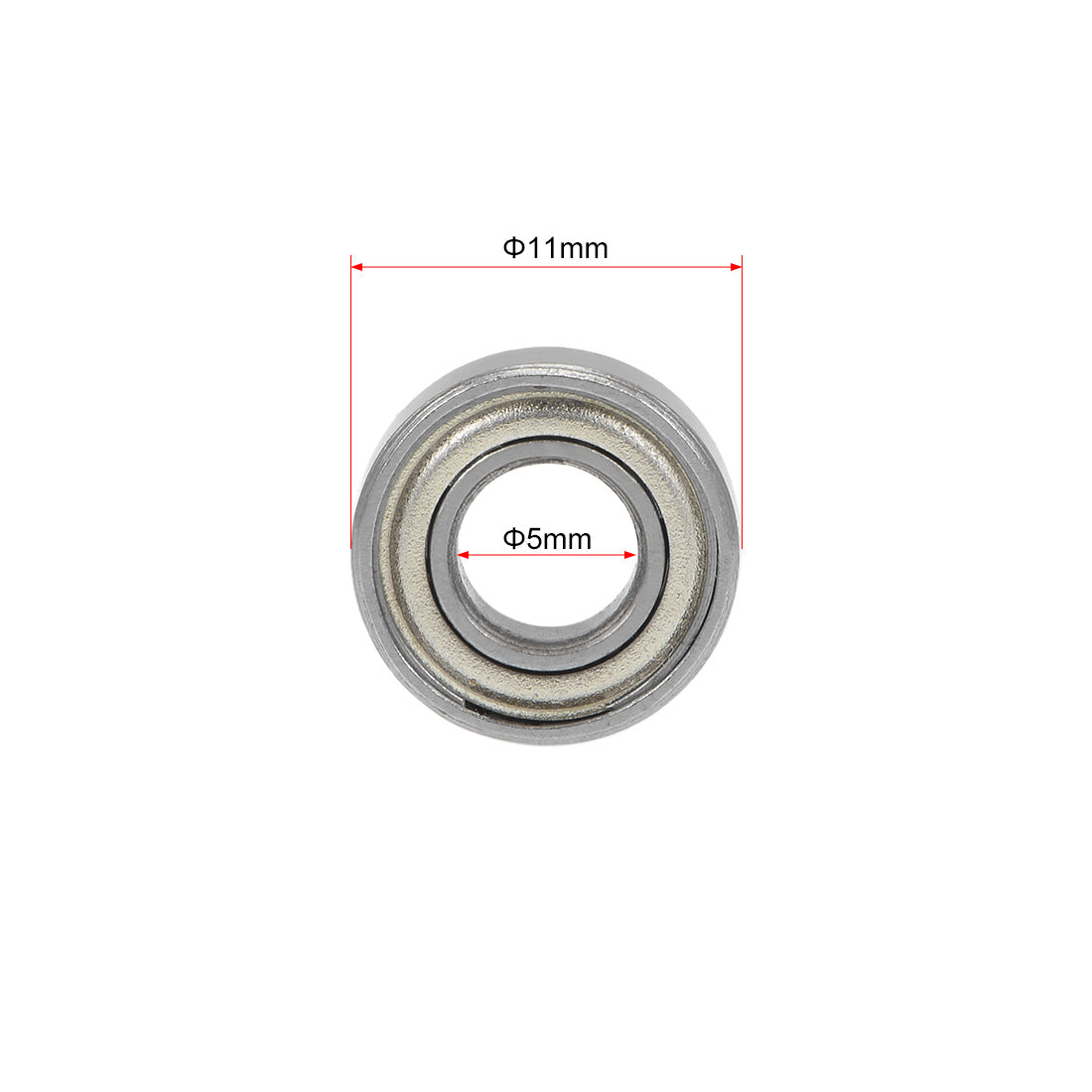 uxcell Uxcell Deep Groove Ball Bearings Metric Double Shield Chrome Steel P0 Z1