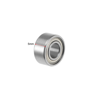 Harfington Uxcell Deep Groove Ball Bearings Metric Double Shielded Chrome Steel ABEC1 Z1