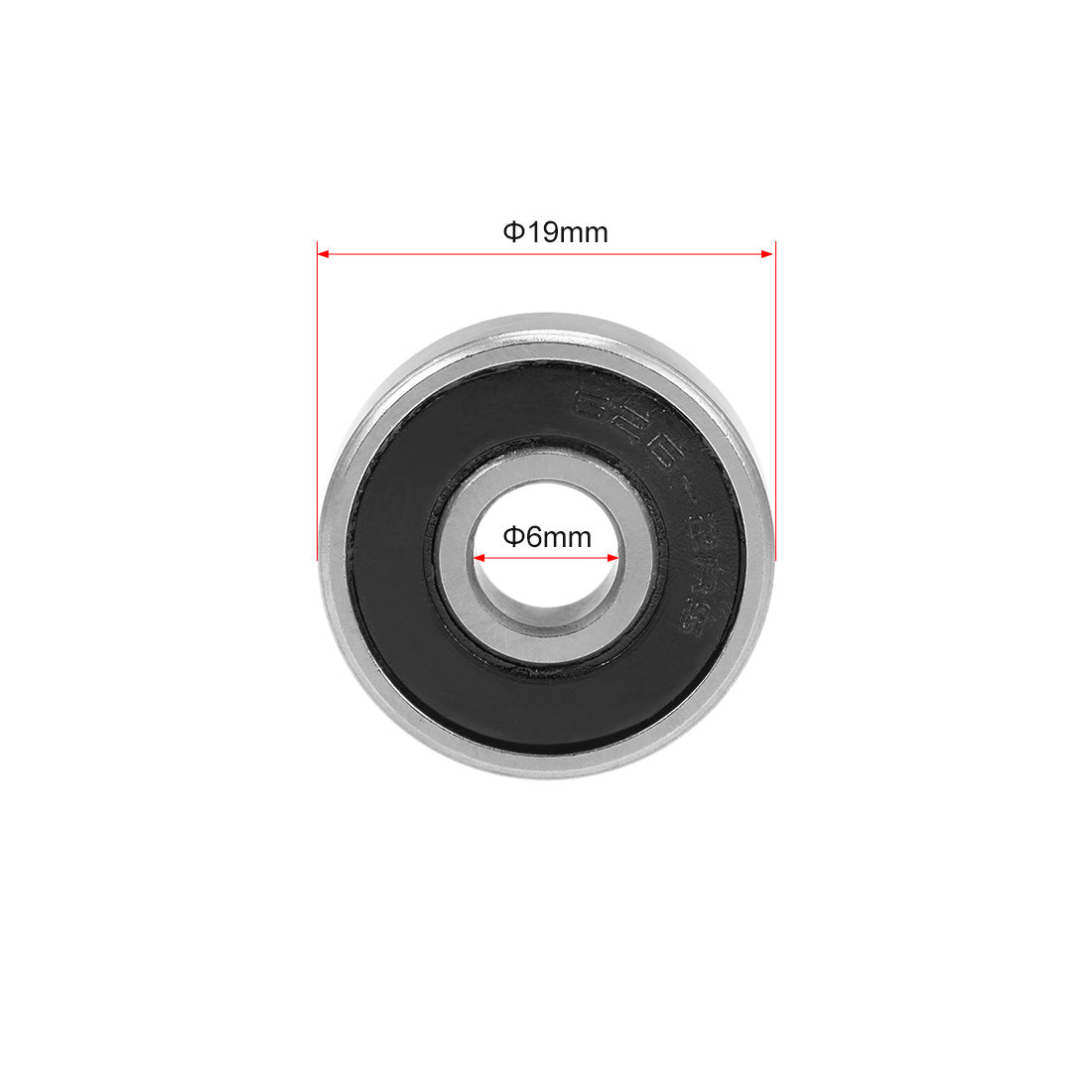 uxcell Uxcell Deep Groove Ball Bearings  Metric Double Sealed Chrome Steel ABEC1 Z2