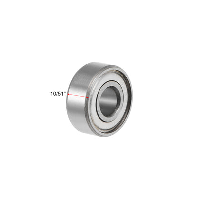 Harfington Uxcell Deep Groove Ball Bearings Inch Double Shield Chrome Steel ABEC1 Z1