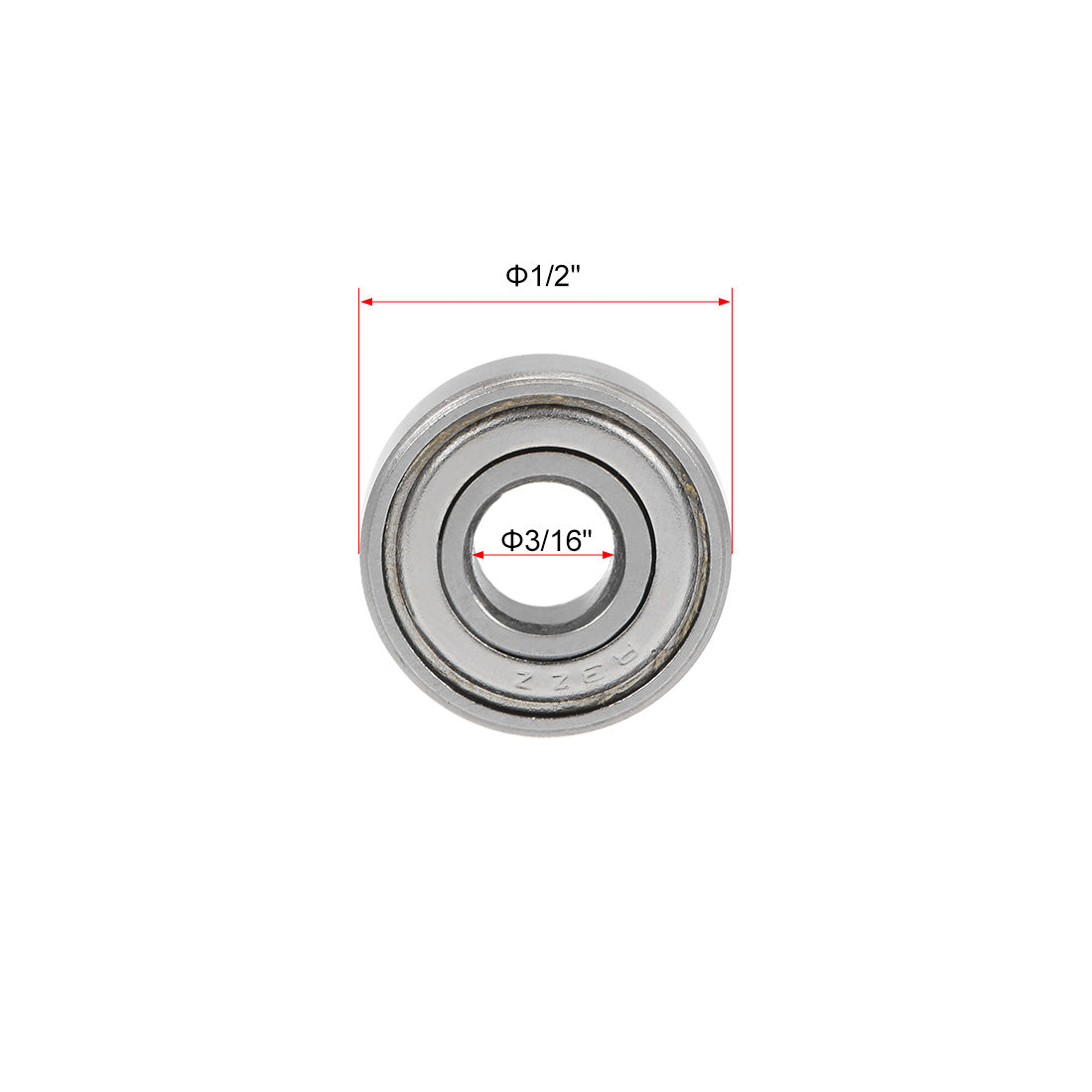 uxcell Uxcell Deep Groove Ball Bearings Inch Double Shield Chrome Steel ABEC1 Z1