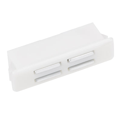 Harfington Uxcell Magnetic Latches Catch Cabinet Door Furniture Hardware Plastic White 2pcs