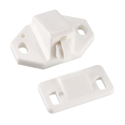 uxcell Uxcell Furniture Cabinet Closet Door Roller Catch with ABS Roller White 10Pcs