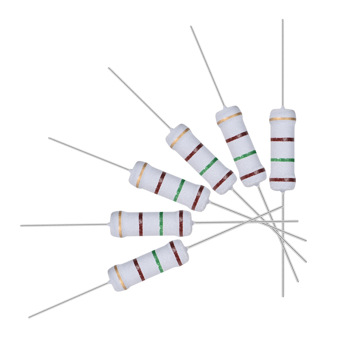 uxcell Uxcell 100pcs 2W 2 Watt Metal Oxide Film Resistor Axile Lead 150 Ohm ±5% Tolerance