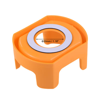 Harfington Push Switch Button Protective Cover with Emergency Stop Warning Circle