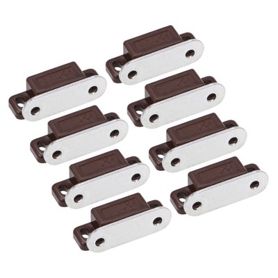 uxcell Uxcell Magnetic Latches Catch for Bathrooms Kitchen Cabinet Door Closet Brown 8pcs