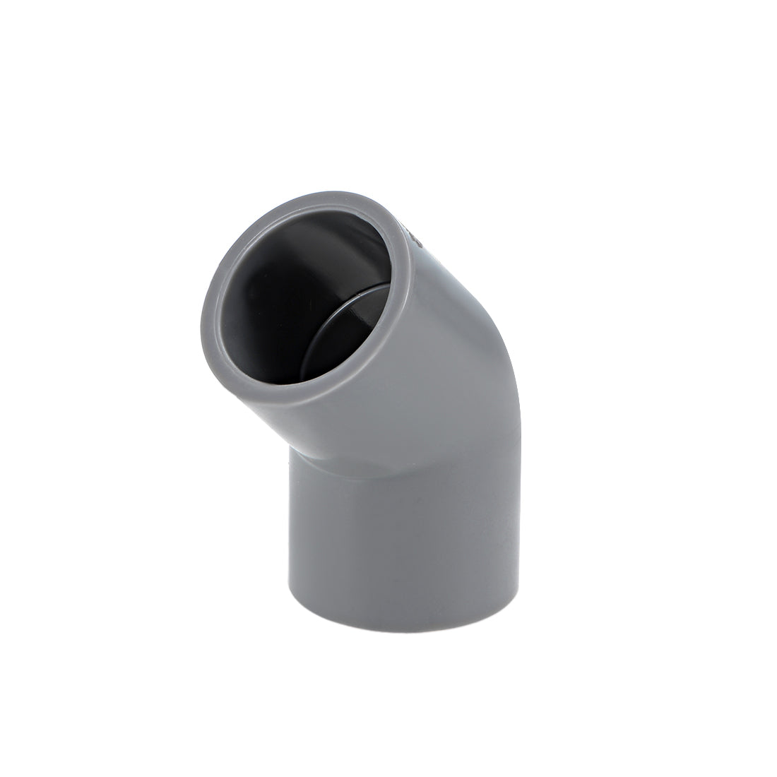 uxcell Uxcell PVC Pipe Fitting, 20mm Slip Socket, 45 Degree Elbow Connector Gray 5Pcs