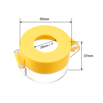 Harfington Uxcell 2pcs Yellow Plastic Switch Cover Protector for 22mm Diameter Push Button Switch 55*37