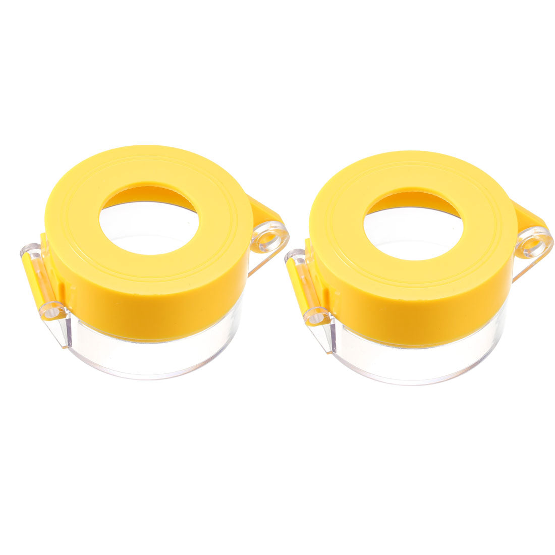 Uxcell Uxcell 2pcs Yellow Plastic Switch Cover Protector for 22mm Diameter Push Button Switch 55*37