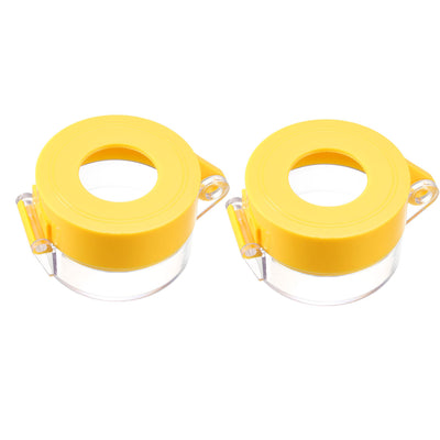 Harfington Uxcell 2pcs Yellow Plastic Switch Cover Protector for 22mm Diameter Push Button Switch 55*37