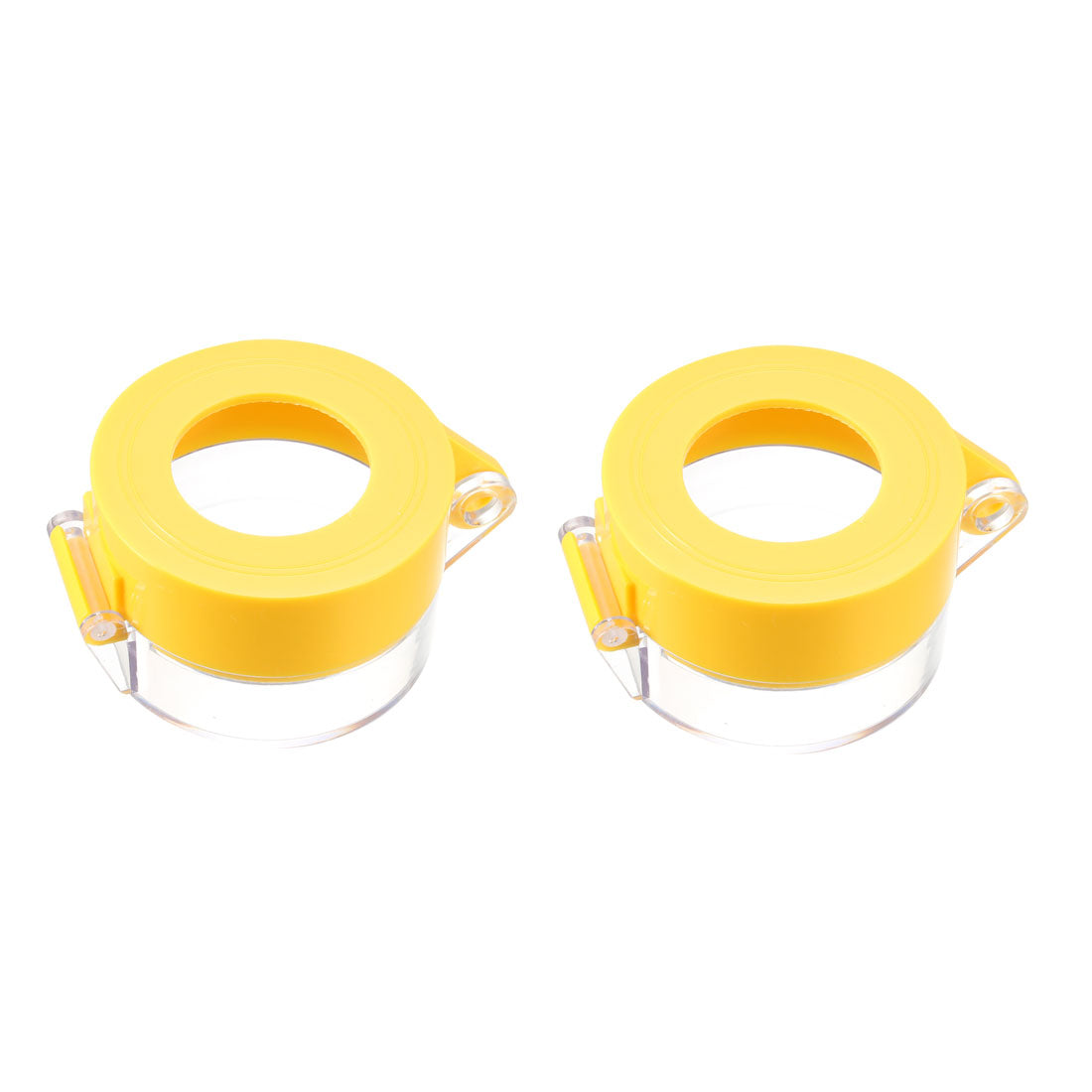 Uxcell Uxcell 2pcs Yellow Plastic Switch Cover Protector for 22mm Diameter Push Button Switch 55*37