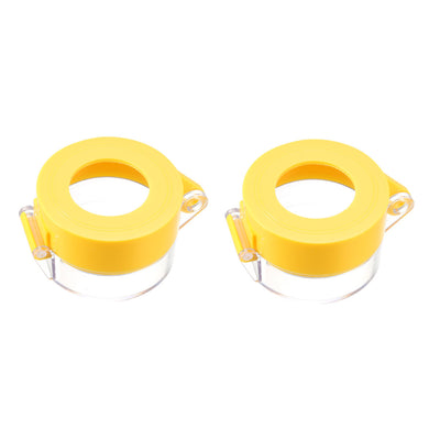 Harfington Uxcell 2pcs Yellow Plastic Switch Cover Protector for 22mm Diameter Push Button Switch 55*37