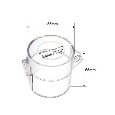 Harfington Uxcell 1pcs Clear Plastic Switch Cover Protector for 26mm Diameter Push Button Switch 55*55